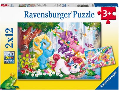 Ravensburger puzzle 050284 Čarovný svet jednorožcov 2x12 dielikov