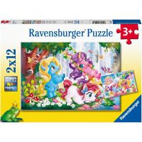 Ravensburger puzzle 050284 Kouzelný svět jednorožců 2x12 dílků Ravensburger puzzle 050284 Kouzelný svět jednorožců 2x12 dílků