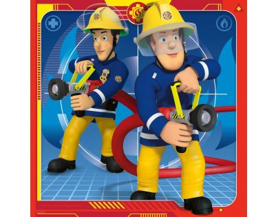 Ravensburger Puzzle Požiarnik Sam zachraňuje 3 x 49 dielikov