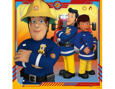Ravensburger Puzzle Požiarnik Sam zachraňuje 3 x 49 dielikov