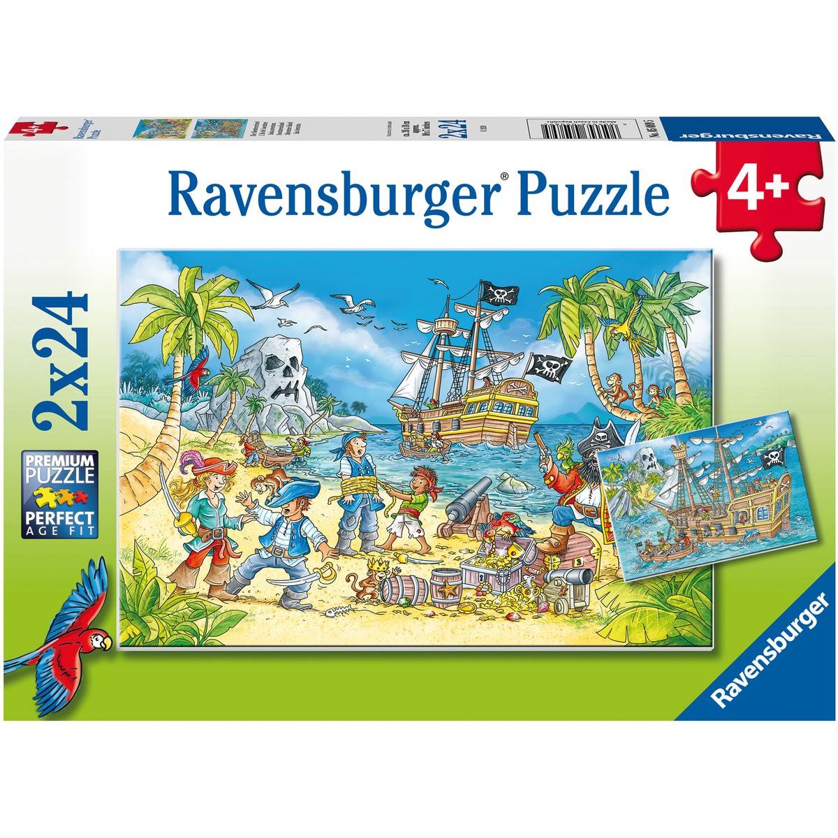 Ravensburger puzzle 050895 Piráti 2x24 dielikov