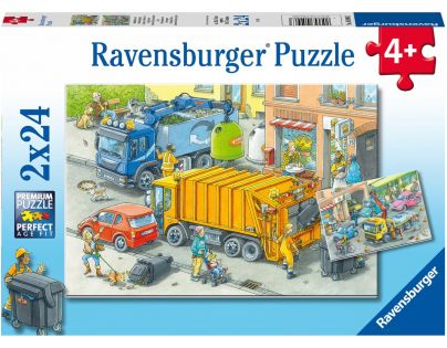 Ravensburger Puzzle Likvidácia odpadu 2 x 24 dielikov