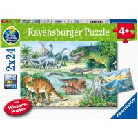 Ravensburger Puzzle Dinosaury 2 x 24 dielikov
