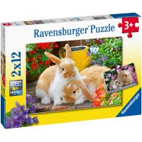 Ravensburger Puzzle Čas na maznanie 2 x 12 dielikov 4