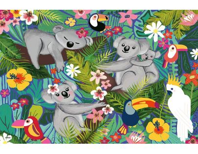 Ravensburger Puzzle Koaly a leňochody 2 x 24 dielikov