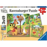 Ravensburger Puzzle Disney Medvídek Pú Športový deň 3 x 49 dielikov