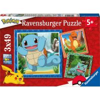 Ravensburger Puzzle Vypustite Pokémony 3 x 49 dielikov