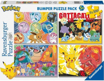 Ravensburger Puzzle Pokémoni 4 x 100 dielikov