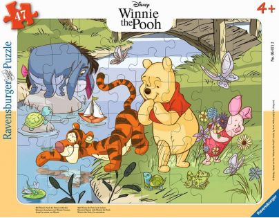 Ravensburger Puzzle Disney Medvedík Pú objavuje prírodu 47 dielikov