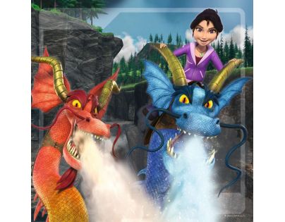 Ravensburger Puzzle Ako vycvičiť šarkana Deväť kráľovstiev 3 x 49 dielikov
