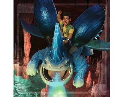 Ravensburger Puzzle Ako vycvičiť šarkana Deväť kráľovstiev 3 x 49 dielikov