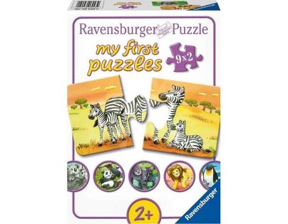 Ravensburger 069439 Zvířecí rodinky 9x2 dílků