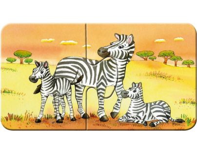 Ravensburger 069439 Zvířecí rodinky 9x2 dílků