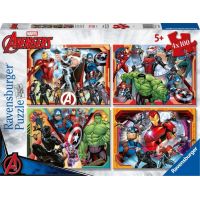 Ravensburger puzzle 070794 Marvel Avengers set 4x100 dielikov