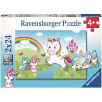 Ravensburger puzzle 078288 Rozprávkový jednorožec 2x24 dielikov