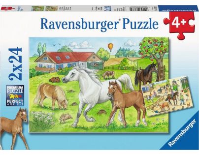 Ravensburger puzzle 078332 Vo stajniach 2x24 dielikov