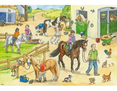 Ravensburger puzzle 078332 Vo stajniach 2x24 dielikov