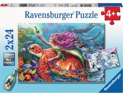 Ravensburger puzzle 078349 Príbehy morskej víly 2x24 dielikov