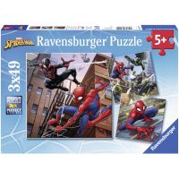 Ravensburger puzzle 080250 Spiderman v akcii 3x49 dielikov