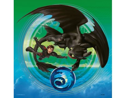 Ravensburger puzzle 080649 Ako vycvičiť draka 3 3x49 dielikov