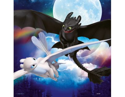 Ravensburger puzzle 080649 Ako vycvičiť draka 3 3x49 dielikov