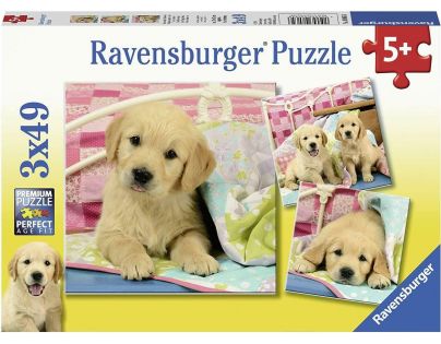 Ravensburger Puzzle Krásna šteniatka 3 x 49 dielikov