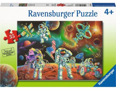 Ravensburger puzzle 086788 Přistání na měsíci 35 dílků