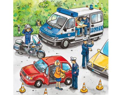 Ravensburger Puzzle Polícia zasahuje 3 x 49 dielikov