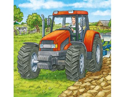 Ravensburger Puzzle Stroje v poľnohospodárstve 3 x 49 dielikov