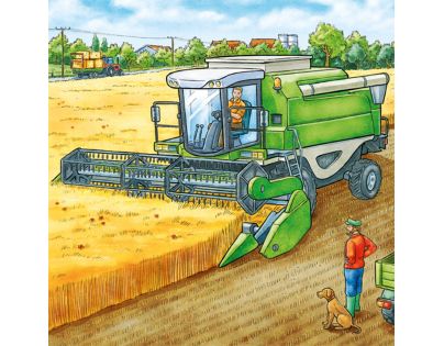 Ravensburger Puzzle Stroje v poľnohospodárstve 3 x 49 dielikov
