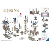 Ravensburger 3D Puzzle Harry Potter Rokfortský hrad 2 v 1 Veľká sieň a Astronomická veža 1245 dielikov 3