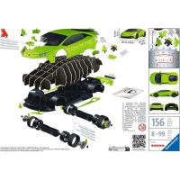 Ravensburger Puzzle Lamborghini Huracán Evo zelené 108 dielikov 2