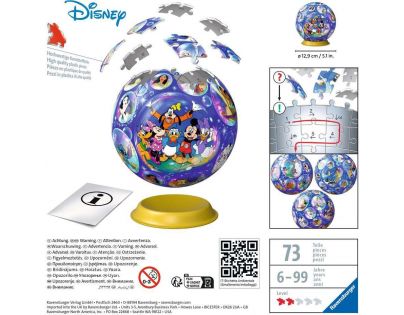 Ravensburger PuzzleBall Disney 72 dielikov