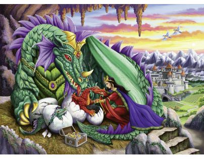 Ravensburger puzzle 126552 Kráľovná drakov 200 XXL dielikov