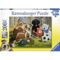 Ravensburger Puzzle Psíkovia hrajúci sa s loptami 200 XXL dielikov 2