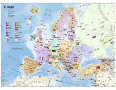 Ravensburger Puzzle Mapa Európy 200 XXL dielikov