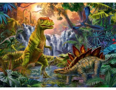 Ravensburger Puzzle V ríši dinosaurov 100 XXL dielikov