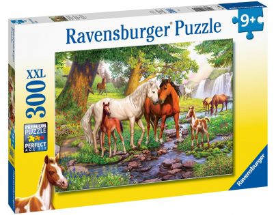 Ravensburger Puzzle Kone pri rieke 300 XXL dielikov