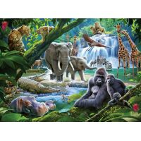 Ravensburger Puzzle Rodina z džungle 100 dielikov