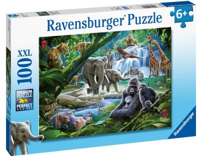 Ravensburger Puzzle Rodina z džungle 100 dielikov
