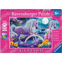 Ravensburger Puzzle Trblietavé puzzle Žiariaci jednorožec 100 dielikov 2