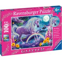 Ravensburger Puzzle Trblietavé puzzle Žiariaci jednorožec 100 dielikov 3