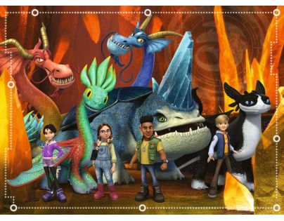 Ravensburger Puzzle Ako vycvičiť šarkana The nine realms 100 dielikov