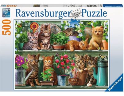 Ravensburger Puzzle Mačky na knižnici 500 dielikov