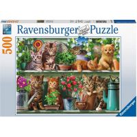 Ravensburger Puzzle Mačky na knižnici 500 dielikov 2