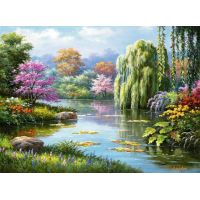 Ravensburger puzzle 148271 Pohľad na jazero 500 dielikov 2