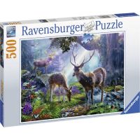 Ravensburger puzzle 148288 Jelene v lese 500 dielikov 3