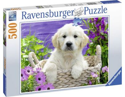Ravensburger Puzzle Roztomilý zlatý retriever 500 dielikov