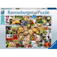 Ravensburger puzzle 150168 Koláž s jídlem 2000 dílků Ravensburger puzzle 150168 Koláž s jídlem 2000 dílků