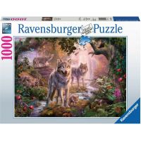 Ravensburger Puzzle Rodina vlkov v lete 1000 dielikov 2